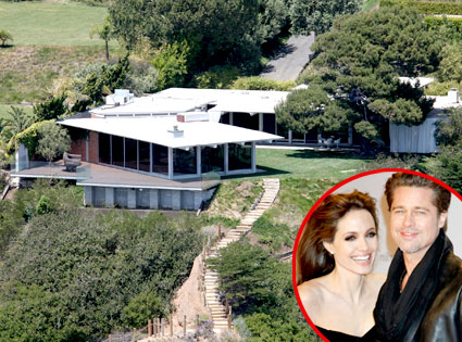 Brad Pitt, Angelina Jolie, Malibu Home Brad Pitt, Angelina Jolie, Malibu Home